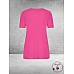 Plus Basics Travel Shirt V- Hals Fuchsia